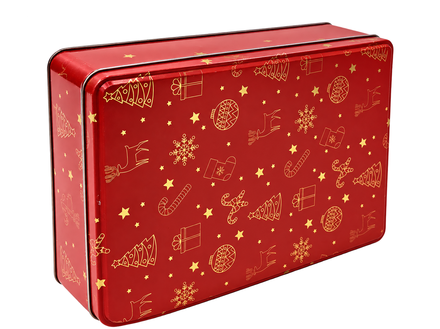Seasonal printed tins tin